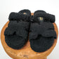 Teddy Slippers - Schwarz