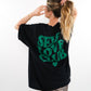 Self Love Club Oversize T-Shirt - Schwarz