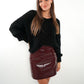 After Party Leather Skort - Bordeaux