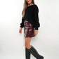 After Party Leather Skort - Bordeaux