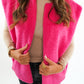 Oversize Teddy Weste ANNISVIEW - Rosa