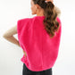 Oversize Teddy Weste ANNISVIEW - Rosa