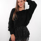 Shimmer Chic Skort - Schwarz