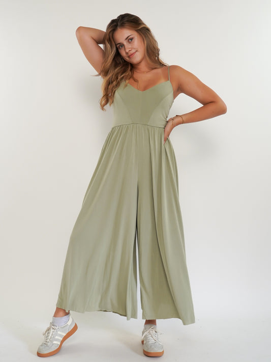 Best Dressed Jumpsuit  - Khaki