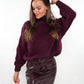 Forever Young Strickpullover  - Bordeaux