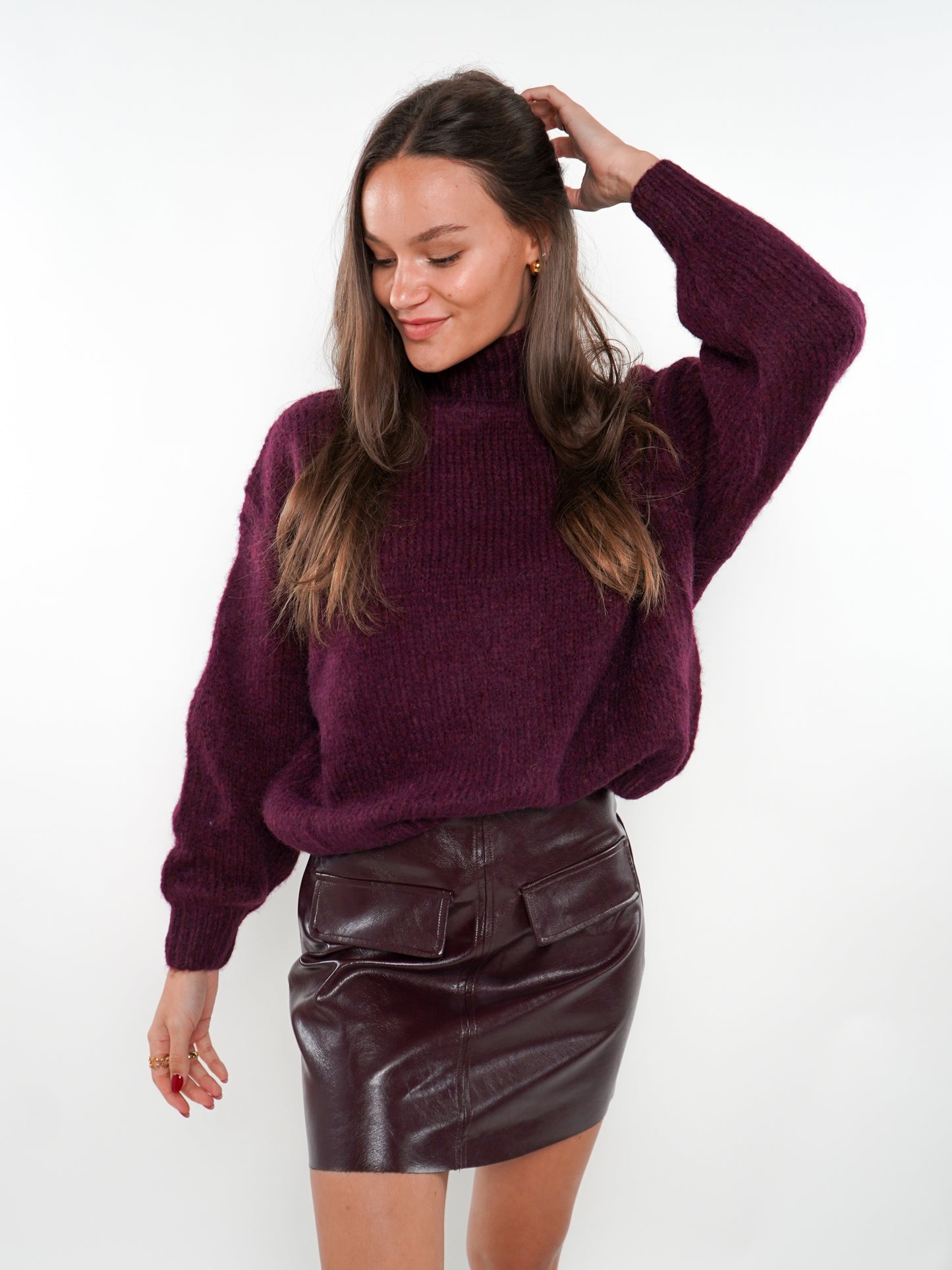 Forever Young Strickpullover  - Bordeaux