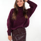 Forever Young Strickpullover  - Bordeaux