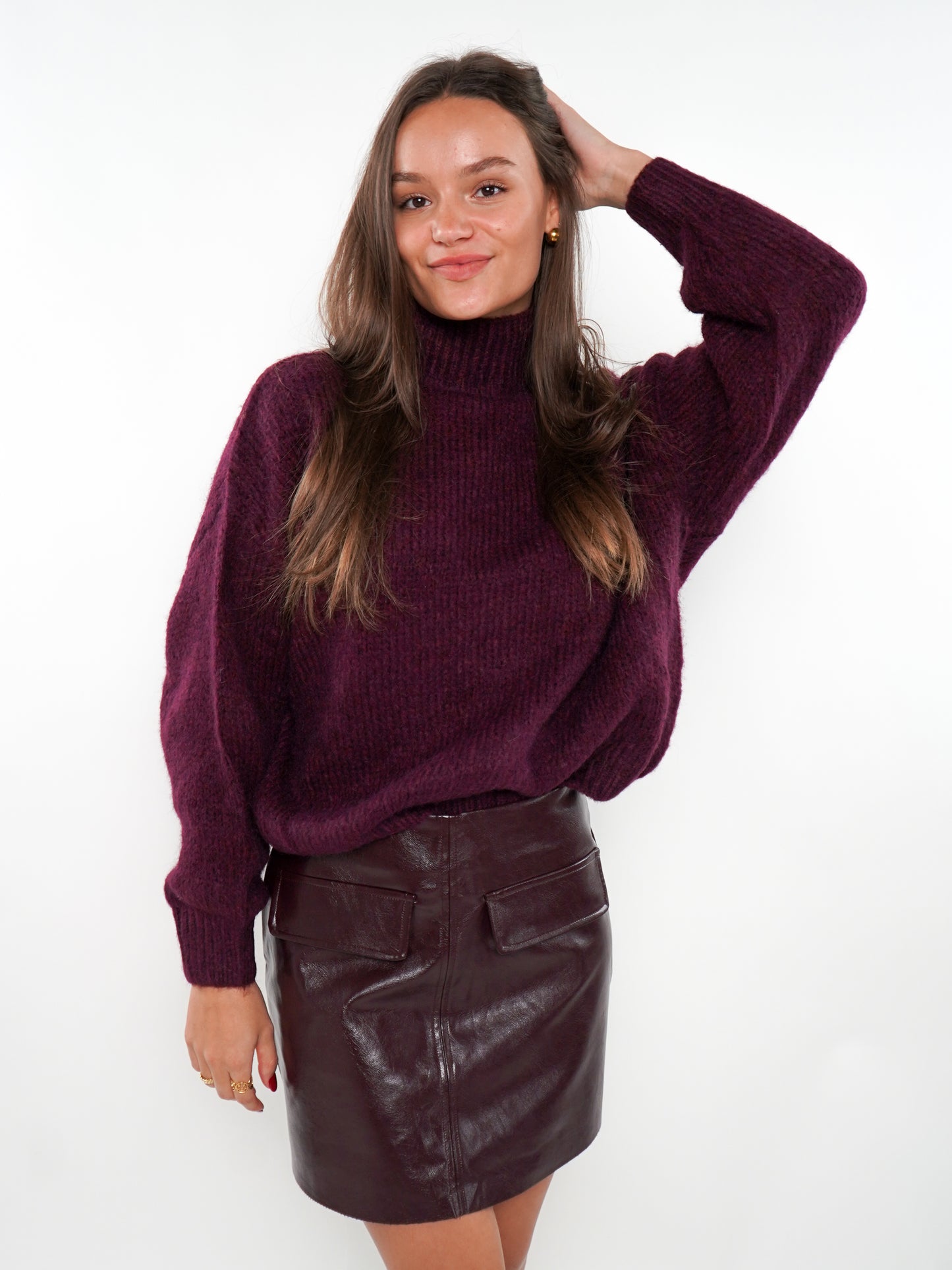 Forever Young Strickpullover  - Bordeaux