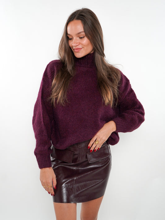 Forever Young Strickpullover  - Bordeaux