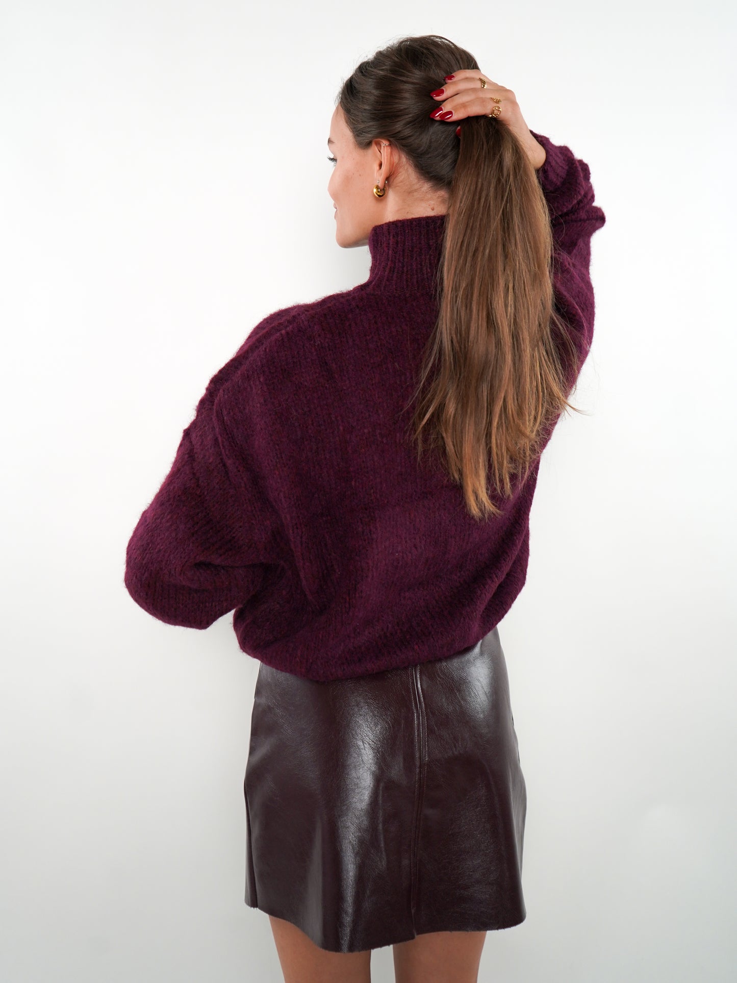 Forever Young Strickpullover  - Bordeaux