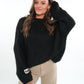 Knit Sweater Big ANNISVIEW - Schwarz