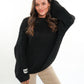 Knit Sweater Big ANNISVIEW - Schwarz