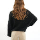 Knit Sweater Big ANNISVIEW - Schwarz