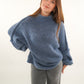 Strickpullover Felina - Taubenblau