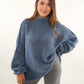 Strickpullover Felina - Taubenblau