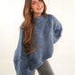 Strickpullover Felina - Taubenblau