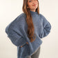 Strickpullover Felina - Taubenblau