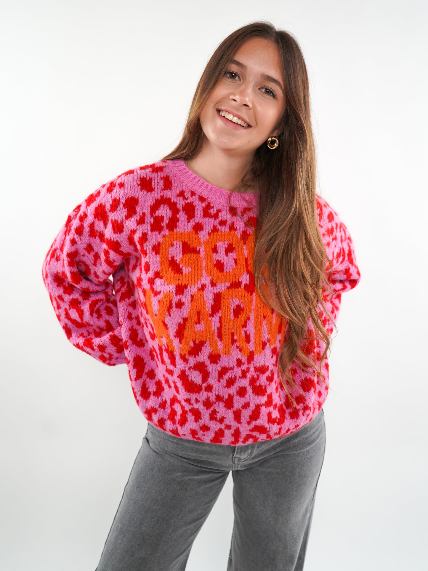 GOOD KARMA Knit Sweater Leo - Rosarot