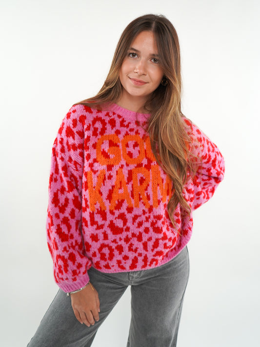 GOOD KARMA Knit Sweater Leo - Rosarot