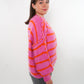 Stripe Vibe Strickpullover - Pink