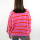 Stripe Vibe Strickpullover - Pink