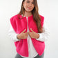 Oversize Teddy Weste ANNISVIEW - Rosa