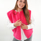 Oversize Teddy Weste ANNISVIEW - Rosa