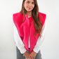 Oversize Teddy Weste ANNISVIEW - Rosa