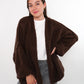 Cozy Strickjacke Felina - Chocolate