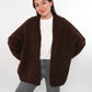 Cozy Strickjacke Felina - Chocolate