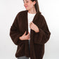 Cozy Strickjacke Felina - Chocolate