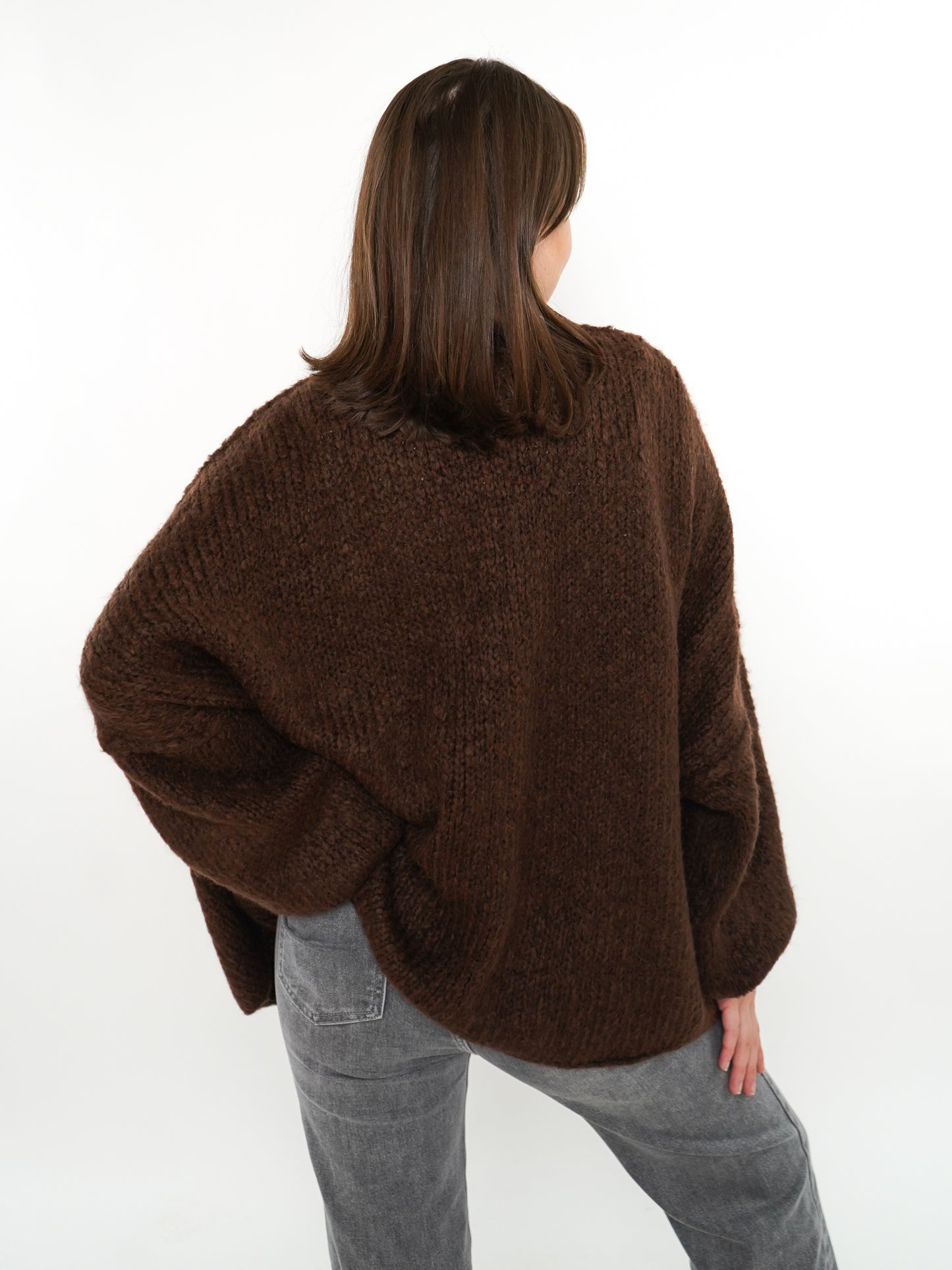 Cozy Strickjacke Felina - Chocolate