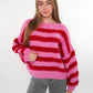 Bouclé Breeze Strickpullover - Pink