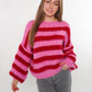 Bouclé Breeze Strickpullover - Pink