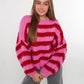 Bouclé Breeze Strickpullover - Pink