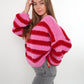 Bouclé Breeze Strickpullover - Pink