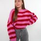 Bouclé Breeze Strickpullover - Pink