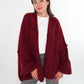 Cozy Strickjacke Felina - Bordeaux