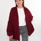 Cozy Strickjacke Felina - Bordeaux