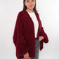 Cozy Strickjacke Felina - Bordeaux