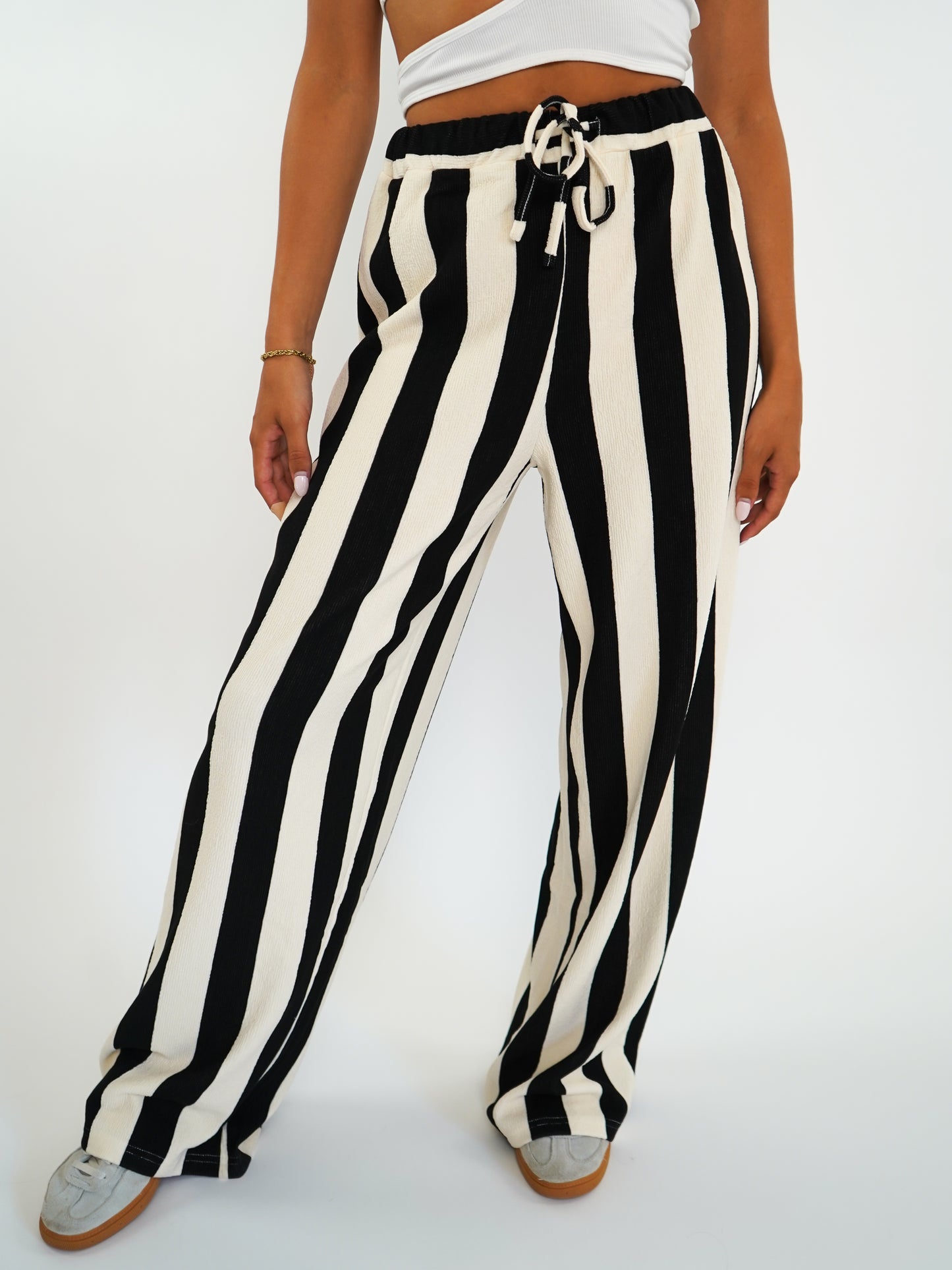 Striped Pants Loreen - Schwarz/Weiß