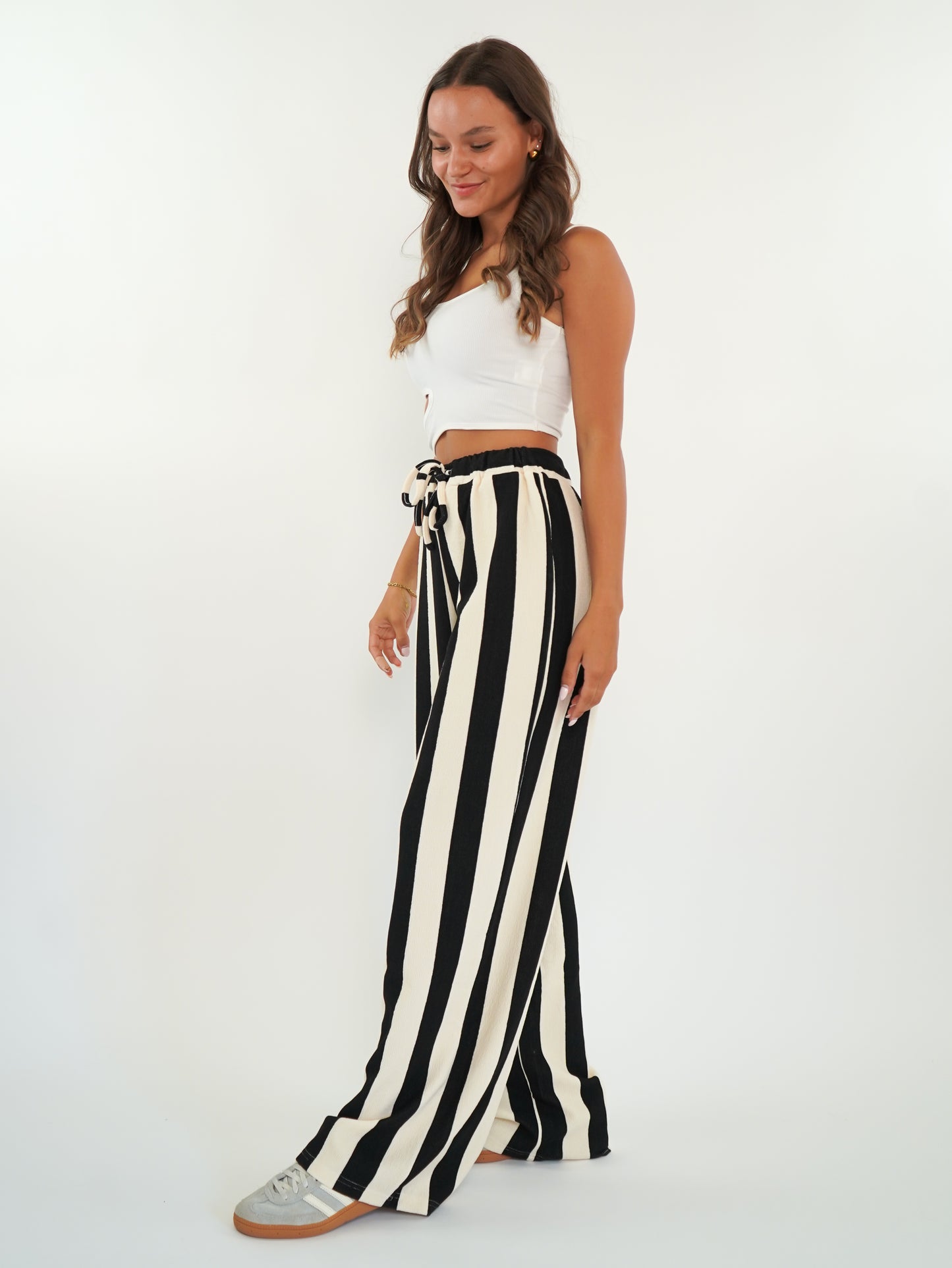 Striped Pants Loreen - Schwarz/Weiß