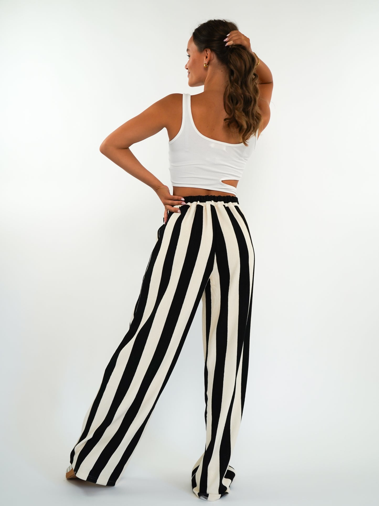 Striped Pants Loreen - Schwarz/Weiß