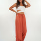 Silky Wide Leg Hose Charlie - Rostbraun