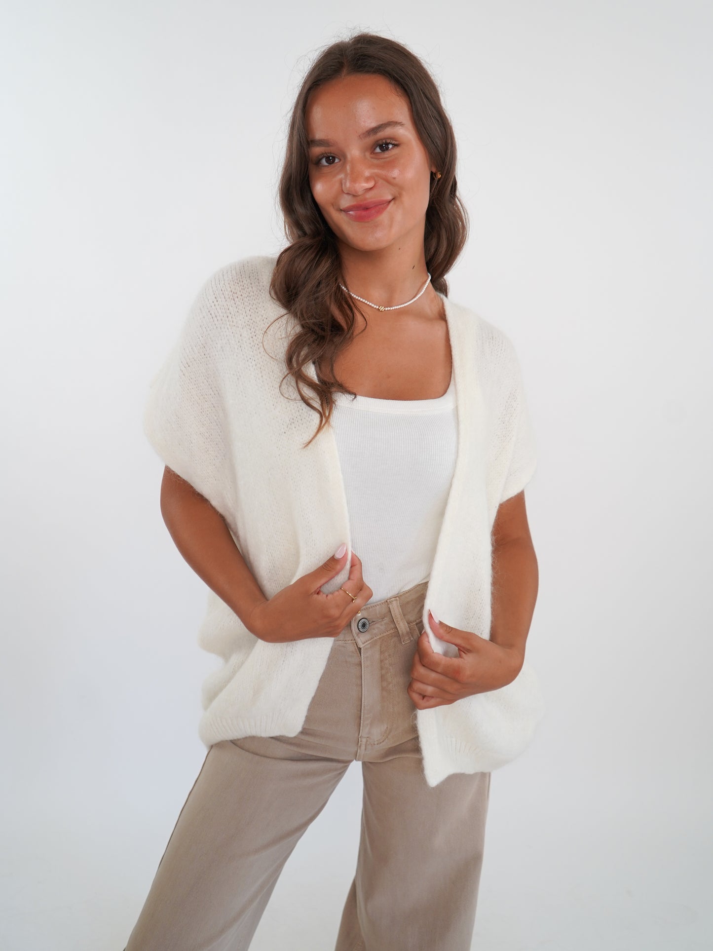 Cardigan Weste Gloria - Weiss