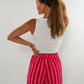 Striped Shorts Musselin - Pink/Rot