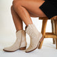 Cowboy Boots Low - Beige