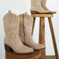 Cowboy Boots Low - Beige