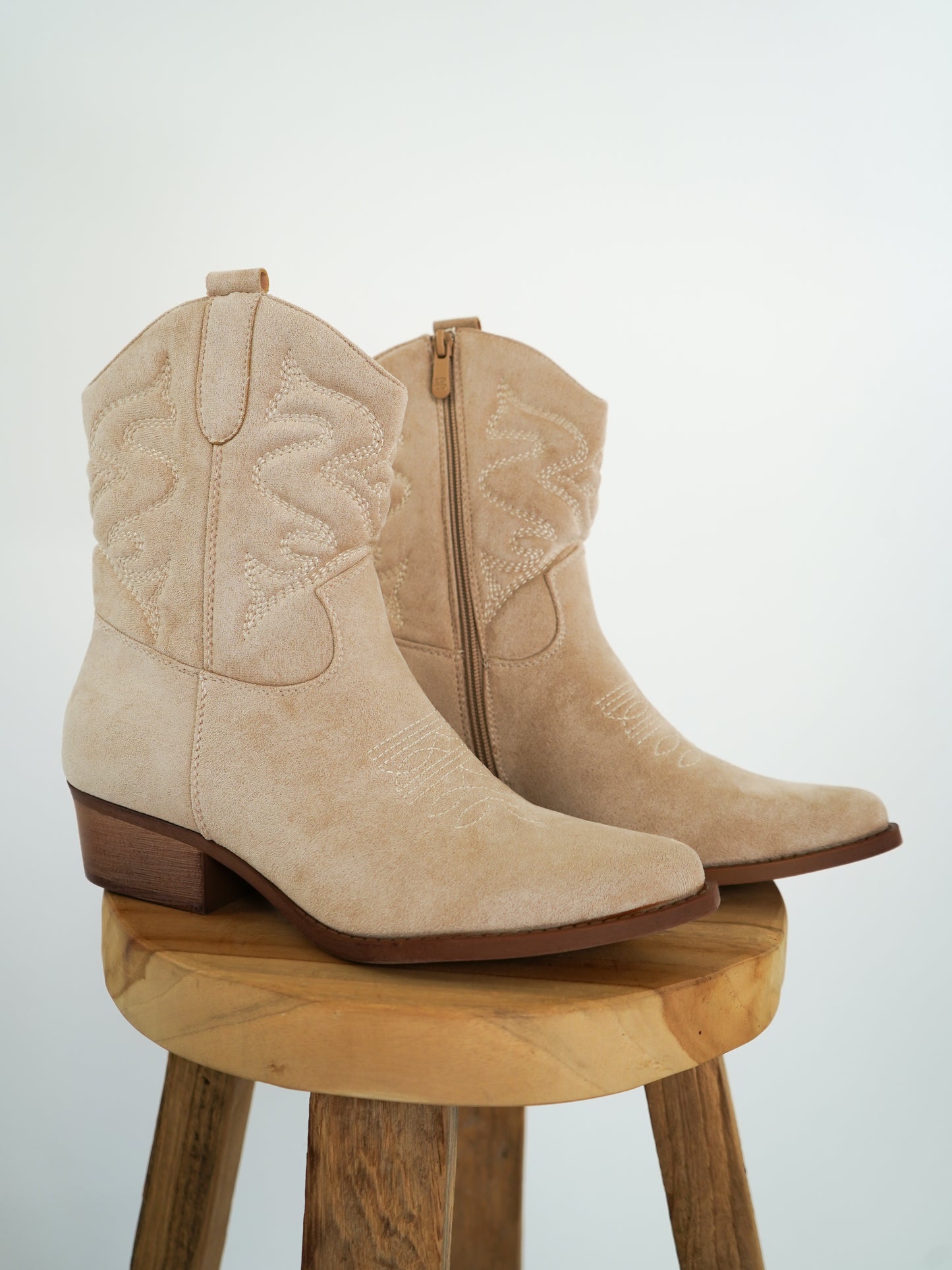 Cowboy Boots Low - Beige