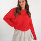 Braided Sweater Carlotta - Rot